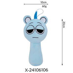 Sprunki Rhythm Box Super Soft Bear Peluche Toy avec PP Cotton Filling Lurid Pendentif pour la musique périphérique pour le soulagement du Stress - Product Image 5