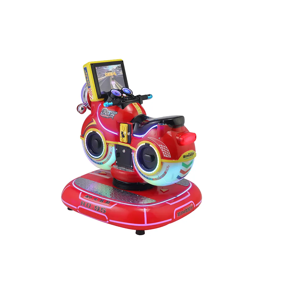 Tour de Kiddie de moto de l'opération 3d avec des jeux d'arcade pour des enfants