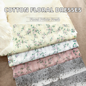 Vestidos de Tela Estampada 100% Algodón Peinado, Nueva Colección Primavera Verano, Estampados Florales Frescos y Delicados para Mujeres, Niños y Niñas - Product Image 2