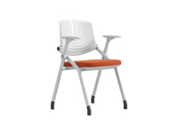 Chaise de formation pliable avec table d'écriture intégrée, chaise de réunion, chaise de conférence pour salle de formation