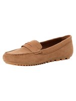 Mocassins en daim pour hommes, chaussures plates à enfiler, style Penny, pour la conduite et le quotidien