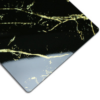 Panneau mural en PVC de style moderne, finition brillante UV, imitation marbre, insonorisant, imperméable, ignifuge, pour salle de bain, salle à manger, maison, chambre, entrepôt