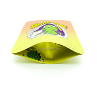 Sachet Doypack refermable en Mylar anti-odeur, imprimé motif herbes, 3,5 g, qualité alimentaire, personnalisable pour produits laitiers