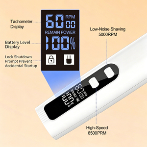 Portable 4-in-1 Cordless Electric Ceramic Blade Dog Nail <b>Grinder</b> Hair Grooming Pets Clipper Trimmer Quiet Cat Hair Clippers - Product Image 3