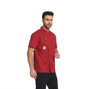 Uniformes de chef personnalisés, tailles plus grandes, veste pour hommes, vêtements de travail de restaurant, vêtements professionnels de cuisine, veste de cuisine - Product Image 1