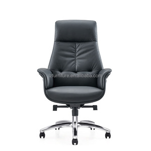 Chaise de bureau exécutive ergonomique au design moderne avec cadre en aluminium, siège pivotant réglable en hauteur, fonctionnalités personnalisables - Product Image 3
