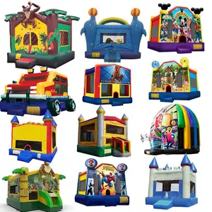 Hot sale 4x4 jumping castle with slide and pool inflatable jamping castle