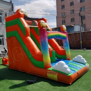 Toboggan gonflable de qualité commerciale Smile 4MX2M toboggan sec de <span class=keywords><strong>maison</strong></span> de rebond d'amusement extérieur pour la <span class=keywords><strong>location</strong></span> de fête - Product Image 4