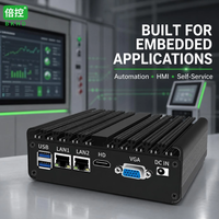 Mini PC industriel sans ventilateur BKHD H30 2L2C, intégré avec processeur Intel Celeron Core I3, double LAN Gigabit, double COM RS232 RS485, PC embarqué