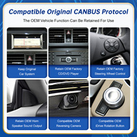 Écran multimédia sans fil CarPlay Android Auto 10,25'' / 12,3'' pour Mercedes Benz GLK X204 2008-2015 NTG4.0/4.5
