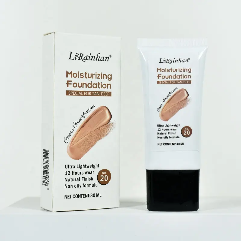 White Foundation Creamy Base For Face Full Coverage Concealer Foundation Private Label Women Waterproof Makeup Foundation