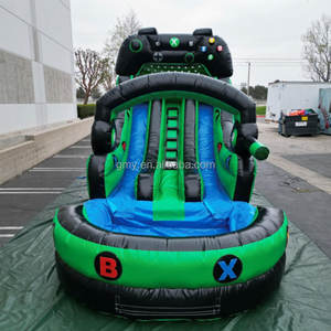 สไลเดอร์เป่าลมรูปต้นปาล์มสีรุ้ง GMY Inflatables บ้านเล่นสไลเดอร์เป่าลมสำหรับเด็ก สไลเดอร์กลางแจ้งสำหรับงานปาร์ตี้เด็ก - Product Image 6