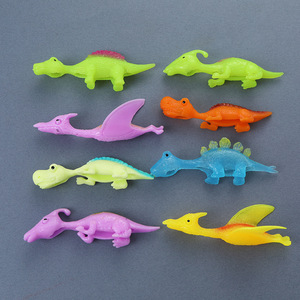 Jouets muraux collants en TPR pour enfants en gros, lance-pierres, catapulte, dinosaures volants au doigt, jouet lance-pierres, jouets pour bébés - Product Image 3