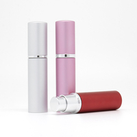 Botol semprot Atomizer parfum isi ulang, botol semprot parfum aluminium 10ml isi ulang