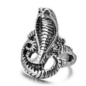 16 Stile offener Hip Hop <span class=keywords><strong>Ring</strong></span> Hund <span class=keywords><strong>Wolf</strong></span> Schlange Mode Schmuck Retro Punk Tierringe für Herren - Product Image 6