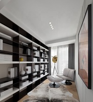 Étagère à livres modulaire en métal moderne avec éclairage LED pour la maison et le bureau |   Bibliothèque sur mesure |   Projet d'aménagement