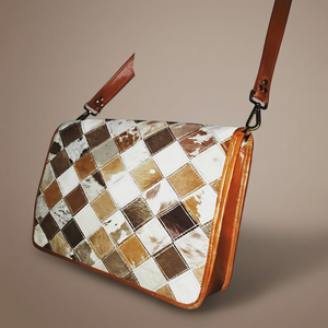 Bolso bandolera de piel de vaca de primera calidad, con parches de cuero, estilo western, hecho a mano, al mejor precio. - Product Image 3