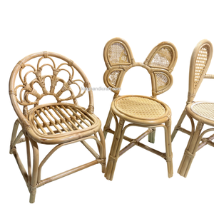 Silla Infantil Moderna Hecha a Mano de Ratán para Fiestas de Cumpleaños, Duradera, Segura, para Uso en Interiores y Exteriores, Sala de Estar y Dormitorio - Product Image 6