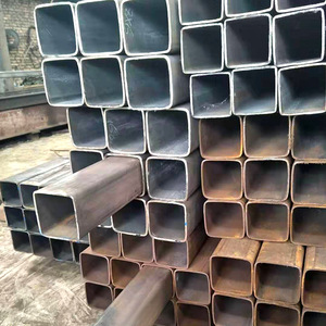 Bon prix Rectangle carré noir et tube en acier au carbone doux galvanisé pour les matériaux de construction - Product Image 2