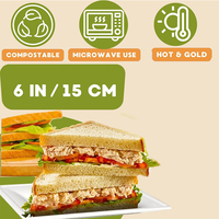 Conteneur alimentaire écologique en bagasse de canne à sucre biodégradable avec logo personnalisé, assiettes pour dîner, déjeuner, salade