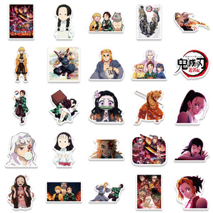 50PCS Cartoon <span class=keywords><strong>Anime</strong></span> Flower Street Aufkleber Personal isierte Dekoration Gepäck Notebook Gitarre Wasserdichte abnehmbare Aufkleber - Product Image 2