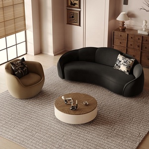 Canapé français rétro Arc Double Chesterfield de luxe <span class=keywords><strong>petit</strong></span> format spécial pour la maison salon <span class=keywords><strong>famille</strong></span> <span class=keywords><strong>séjour</strong></span> zone de réception éponge - Product Image 1
