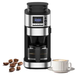 Máquina de café automática profissional programável com controle de toque 24 horas, 4 copos e 6 copos, fornecedor