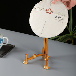 Handmade Bamboo Tea Stand Tea Cake Holder Simple Display Rack Traditional Chinese Style Multifunction Tea Room Accessory - Product Image 3