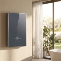 Calentador de Agua Eléctrico Instantáneo Inteligente de 7KW con Pantalla Táctil, Ajuste de Potencia Multivelocidad, Resistente al Agua IPX4, Elemento Calefactor de Aluminio Fundido