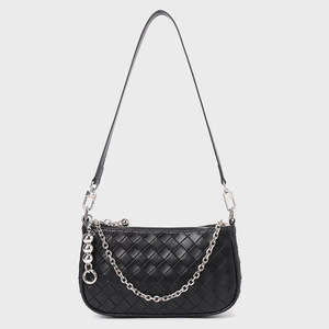 2025 nouveaux sacs à bandoulière tissés en cuir véritable pour femmes rétro haut de gamme polyvalent bandoulière petits sacs à aisselles carrés - Product Image 4