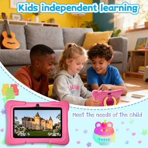 New YP Kids Educational MTK <strong>Android</strong> 12 7-Inch Tablet with 4GB RAM 5G Wi-Fi USB Type-C Touch Screen Anti-Dust &amp; Shockproof - Product Image 2