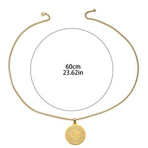 Religious <b>Arabic</b> Islam Allah Muslim Eid Waterproof Stainless Steel Fashion Pendant Jewelry <b>Necklaces</b> for Men Women - Product Image 5