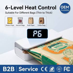Scelleuse thermique pour sacs de café, mini machine à sceller <span class=keywords><strong>portable</strong></span>, affichage numérique, outil de refermement, accessoire de cuisine - Product Image 4