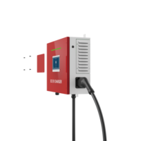 Station de recharge compacte murale pour véhicules électriques DC 20kW 30kW 40kW pour immeubles résidentiels et complexes d'appartements
