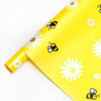 Papier d'emballage pour fleurs tournesol et marguerite, papier d'emballage pour bouquets de fleuristes en gros