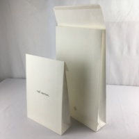 Sac d'expédition en papier kraft écologique personnalisé avec logo, enveloppe pour vêtements, sac postal en papier avec soufflet et double fermeture