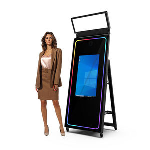 Machine de photomaton avec écran miroir de 32 pouces, intégrée pour appareil <span class=keywords><strong>photo</strong></span> reflex numérique HD, <span class=keywords><strong>Instagram</strong></span> 2024, médias sociaux - Product Image 4