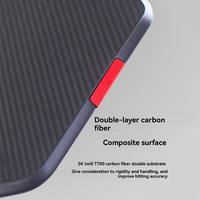 Raquette de pickleball durable, design monobloc pressé à chaud, sans rebord, amplificateur intégré, fibre de carbone 3K, 230g, noyau en mousse EPP haute densité