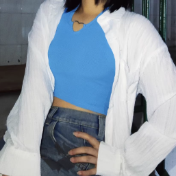 Một Kích thước cặp nó với một mùa hè cay cô gái Rỗng ra treo cổ phong cách ngắn Tank Top mặc một Off The eo hàng đầu - Product Image 4