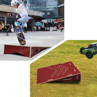 Rampe de planche à roulettes rampe de planche à roulettes pliante demi-tuyau Skate rampe de saut multifonctionnelle pour Bmx Skateboard vélo Skate