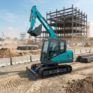 Excavadora Sunward SWE80F de 8 Toneladas, Nueva, Motor Yanmar de 62HP y 53kN, Precio Directo de Fábrica en China, Sin DPF, Ahorro de Combustible del 18%, Exportación a Medio Oriente - Product Image 1
