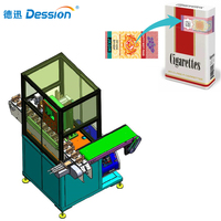 Machine automatique de collage d'étiquettes fiscales pour boîtes, machine d'étiquetage de boîtes avec timbre fiscal, machine d'étiquetage de boîtes avec bande adhésive
