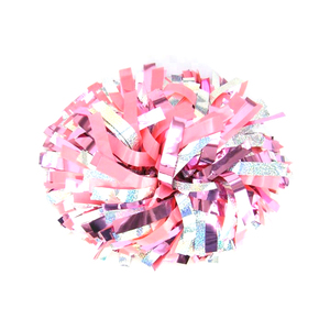Pon pon cheerleading all'ingrosso della cina mix di plastica olografica metallizzata