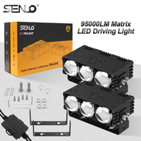 Nouveau projecteur LED série P à 3 lentilles, mini projecteur LED, ampoule de projecteur de phare, mini ampoule LED à lentille bleue claire pour auto Benz Audi BMW