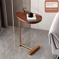Balcon en bois de luxe léger et table basse petite table table table d'appoint mobile