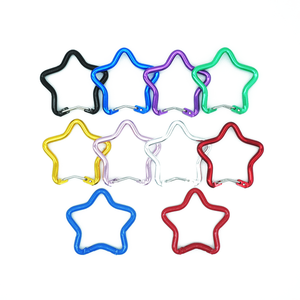 Năm Sao Nhiều Màu Hợp Kim Nhôm Carabiners Túi Đặc Biệt Các Bộ Phận Phụ Kiện Ngoài Trời Đi Bộ Đường Dài <span class=keywords><strong>Keychain</strong></span> Khóa Cắm Trại Móc Clip - Product Image 5