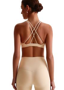 Sujetador Deportivo de Yoga Tallas Grandes, Ligero, Transpirable, de Cintura Alta, con Espalda Cruzada, de Spandex, con Gran Soporte - Product Image 1