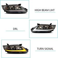 Conjunto de Faros Delanteros LED Modificados para Toyota Camry 2009-2011 XV40, Repuesto de Faros Delanteros para Automóvil, Suministro de Fábrica de Autopartes