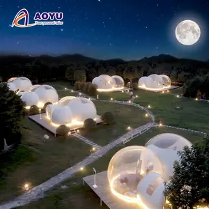 Aoyu hot sale Three bubble tent high quality pvc material for resort hotel