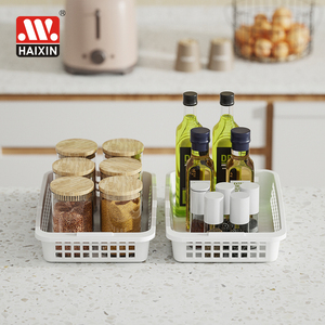 Nhà bếp phòng tắm nhà tủ quần áo văn phòng thực phẩm tổ chức mà không có nắp PP nhựa thiết lập lưu trữ container tổ chức giỏ - Product Image 6